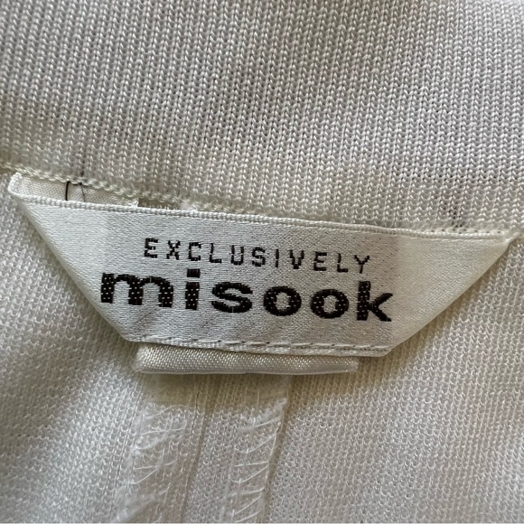 Misook Classic White Women's Knit Trousers - Picture 9 of 15